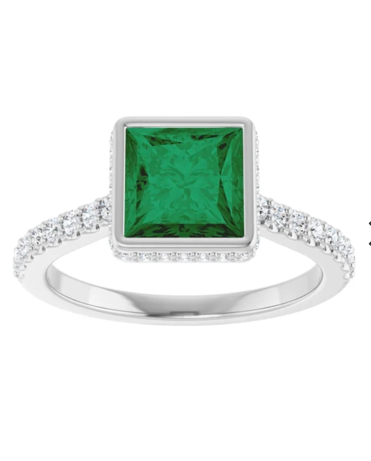 Hidden Halo Engagement Ring