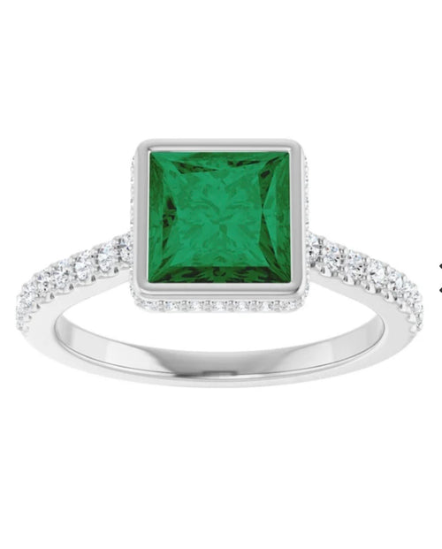 Hidden Halo Engagement Ring